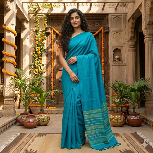 Handloom pure tussar saree