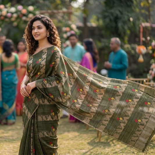Handloom Pure matka silk saree