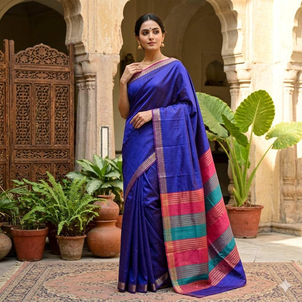 handloom pure katan silk or mulberry silksaree