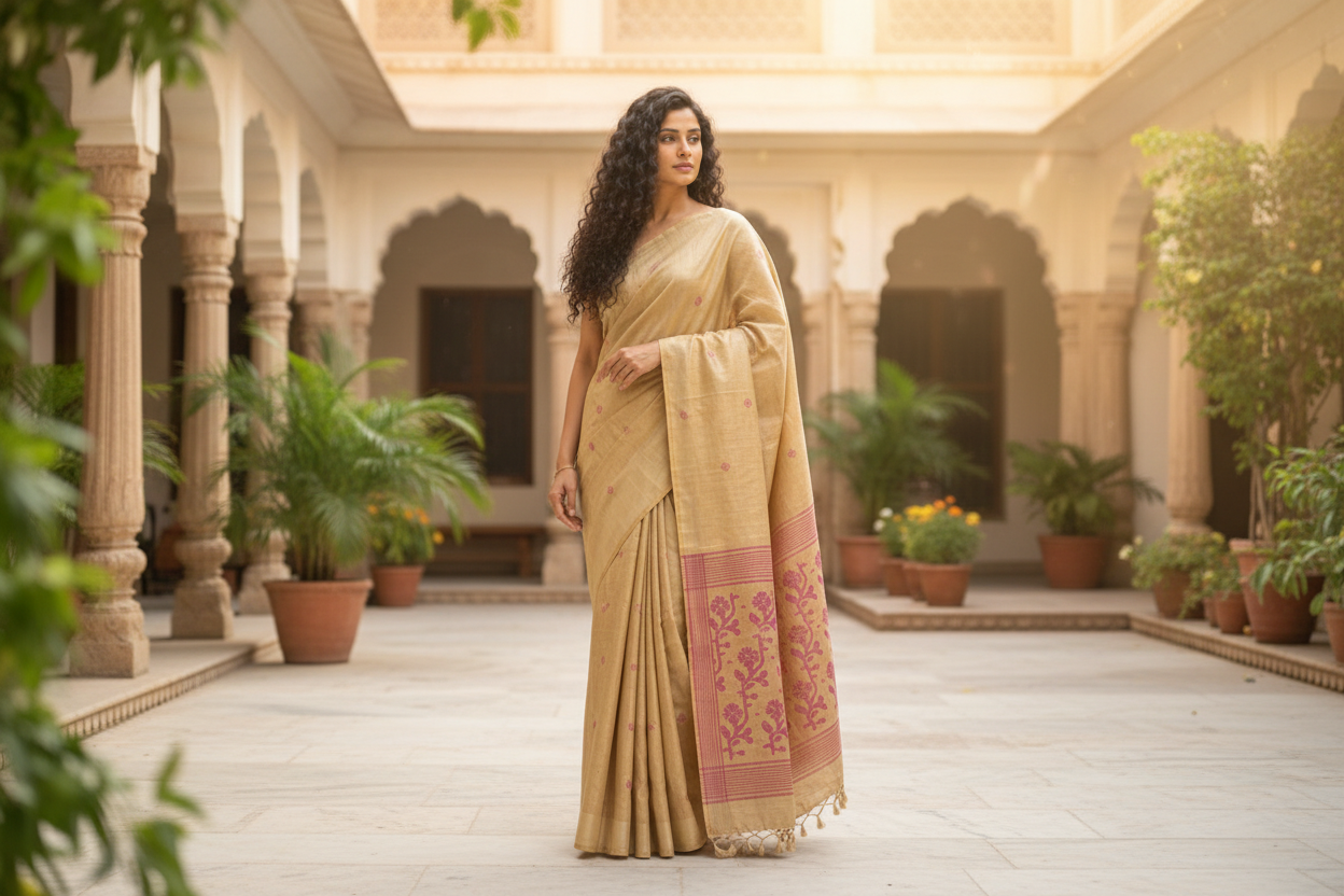 Tussar Silk Collection Banner